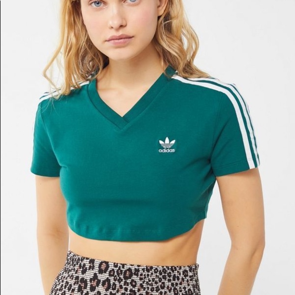 Adidas V-Neck Crop Top